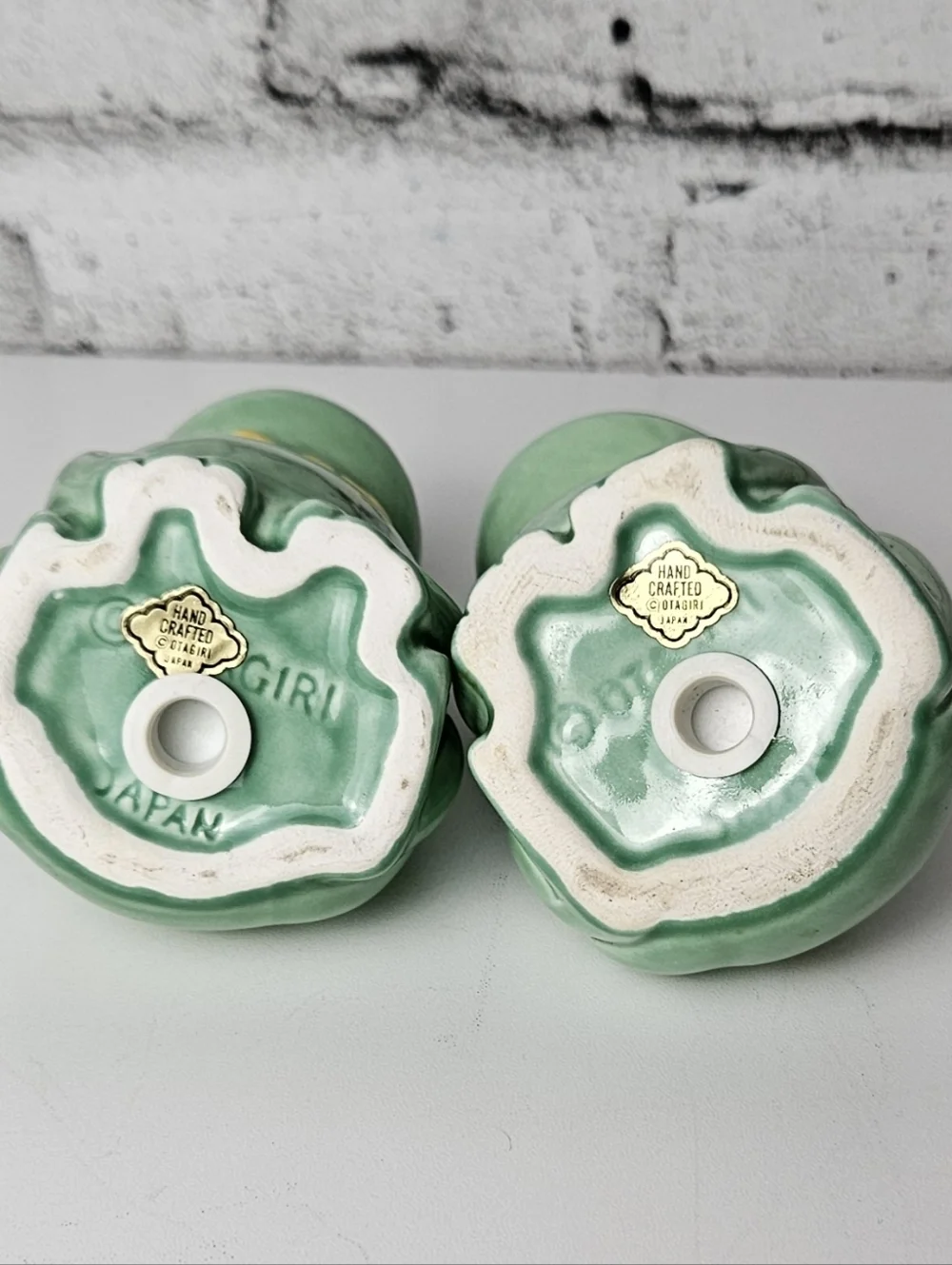 Vintage Otagiri Japan Frog Salt Pepper Set Spoon Rest Kitchen Decor
